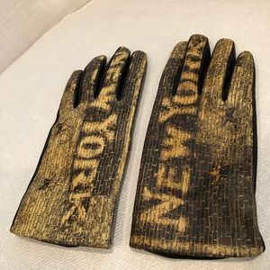 Italian leather New York gloves